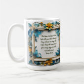 Blauer Topaz Blossom Rahmen Kaffeetasse (Links)