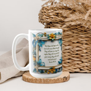 Blauer Topaz Blossom Rahmen Kaffeetasse