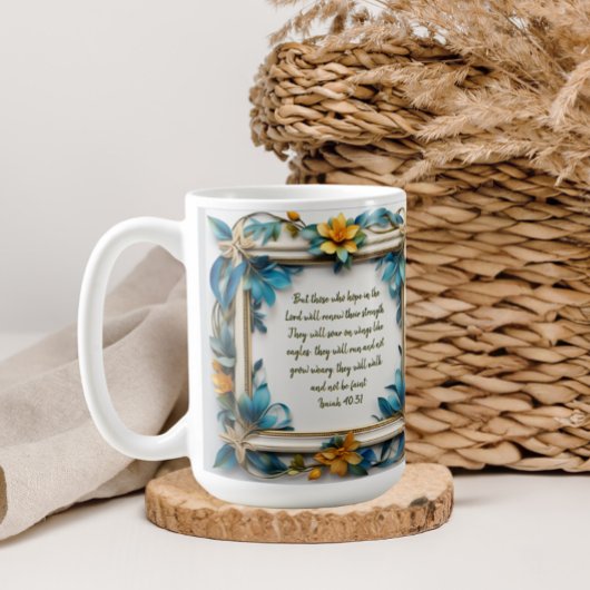 Blauer Topaz Blossom Rahmen Kaffeetasse