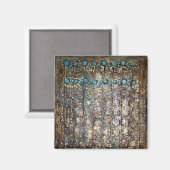 blauer Topez-Magnet Magnet (Vorderseite/Rückseite)