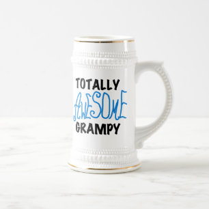 Blauer Total Phantastische graue Hemden und Gesche Bierglas