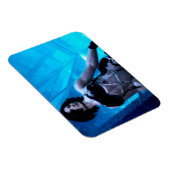 Blauer Toxin flexibler Fotomagnet Magnet (Rechte Seite)