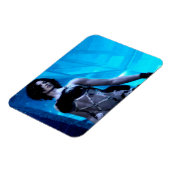 Blauer Toxin flexibler Fotomagnet Magnet (Linke Seite)