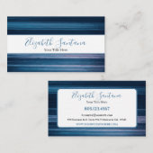 Blauer Traubenstreifen Visitenkarte (Vorne/Hinten)