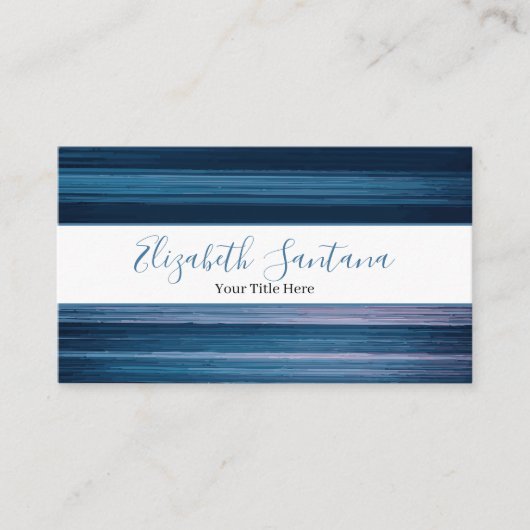 Blauer Traubenstreifen Visitenkarte (Vorderseite)