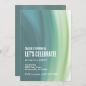 Blauer Traum Einladung (Vorne/Hinten)