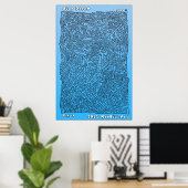 Blauer Traum Poster (Heimbüro)