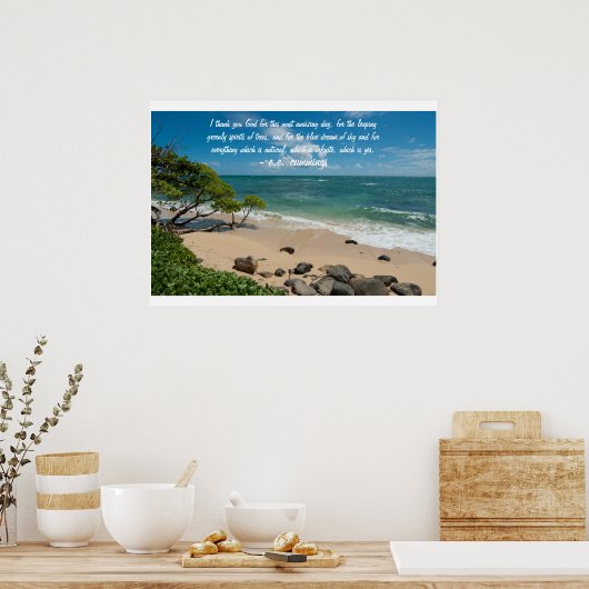 Blauer Traum von Sky Poster (Küche)