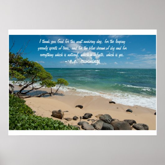 Blauer Traum von Sky Poster (Vorne)