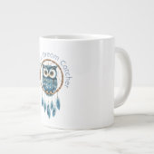 Blauer Traumfänger Jumbo-Tasse (Vorderseite Rechts)