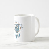 Blauer Traumfänger Kaffeetasse (VorderseiteRechts)