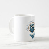 Blauer Traumfänger Kaffeetasse (Vorderseite Links)