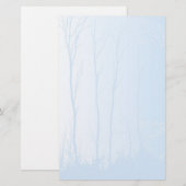 Blauer Tree Briefpapier (Vorne/Hinten)