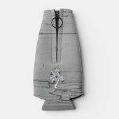 Blauer Tree des Herzens Personalisierte Flasche Co Flaschenkühler (Rückseite)