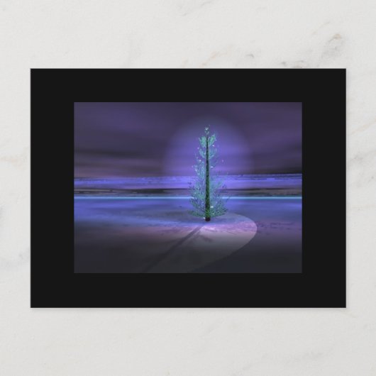 Blauer Tree Postkarte (Vorderseite)