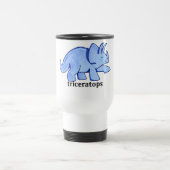Blauer Triceratops Reisebecher (Mittel)