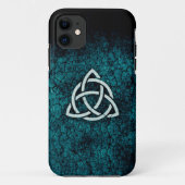 Blauer Triquetra Kasten Case-Mate iPhone Hülle (Rückseite)