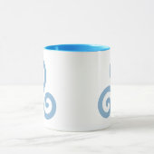 Blauer Triskelion Tasse (Zentrum)