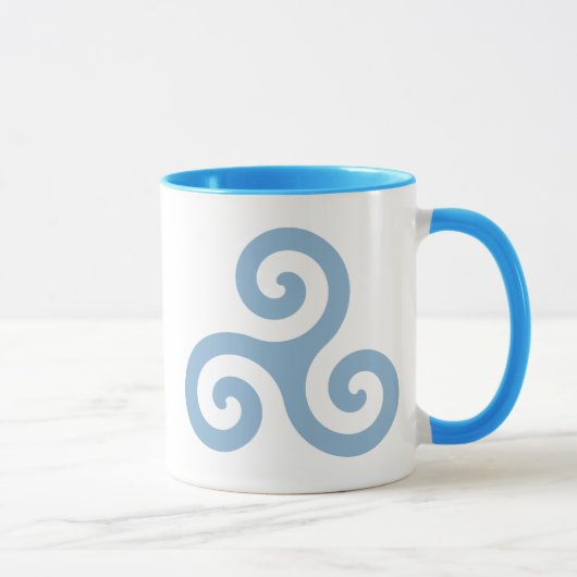 Blauer Triskelion Tasse (Rechts)