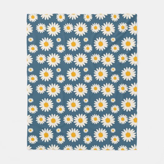 Blauer tropischer Blütensommer des botanischen Frü Fleecedecke (Vorderseite)