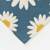 Blauer tropischer Blütensommer des botanischen Frü Fleecedecke (Ecke)