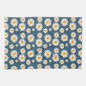 Blauer tropischer Blütensommer des botanischen Frü Geschirrtuch (Horizontal)