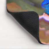 Blauer tropischer Fisch Mousepad (Ecke)