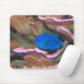 Blauer tropischer Fisch Mousepad (Mit Mouse)