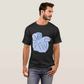 Blauer Tropischer Fischx T-Shirt (Vorne ganz)