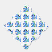 Blauer tropischer Piranha mit Sternen Geschenkschachtel (Ungefaltet)