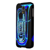 Blauer Tuba Case-Mate Samsung Galaxy Hülle (Rückseite Links)