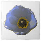 Blauer Tulip Fliese (Vorderseite)