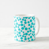 Blauer Tupfen Kaffeetasse (VorderseiteRechts)