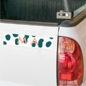 Blauer Tupfen-Orangepastell-Monogramm-Mann-Buchsta Autoaufkleber (Auf Lkw)