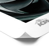 Blauer Turbinen Poster (Ecke)