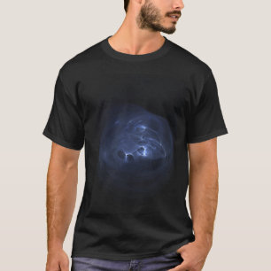 Blauer Turbulenz-T - Shirt