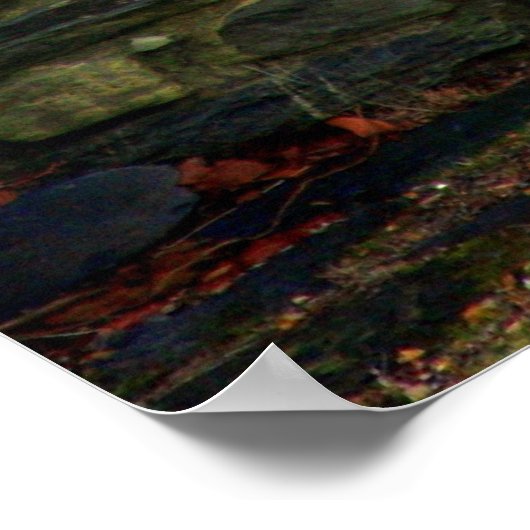 Blauer Türdruck Poster (Ecke)