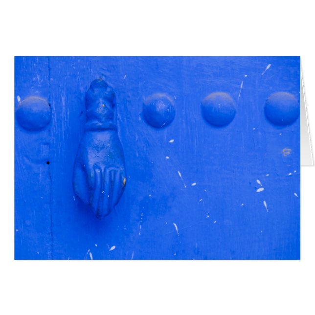 Blauer Türknopf (Vorderseite (Horizontal))