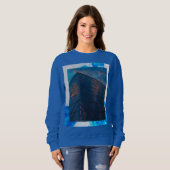 Blauer Turm - Langschläfer Sweatshirt (Vorne ganz)