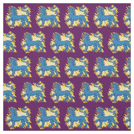 Blauer Tyger Stoff (Muster)