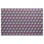 Blauer Tyger Stoff (Fat Quarter (45,7 x 55,9 cm))