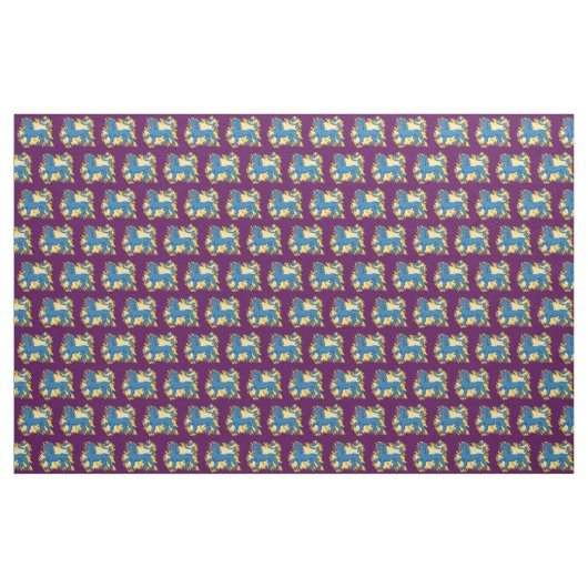 Blauer Tyger Stoff (Fat Quarter (45,7 x 55,9 cm))