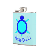 Blauer Typ Flask Flachmann (Links)