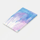 Blauer u. lila Notizblock des Watercolor-| (angewinkelt)