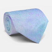 Blauer u. lila PastellWatercolor Krawatte (Gerollt)