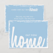 Blauer u. weißer einladung (Vorne/Hinten)