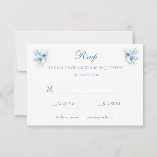 Blauer UAWG RSVP Karte (Vorderseite)