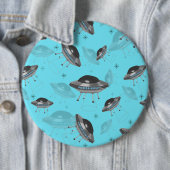 Blauer UFO-Knopf Button (Beispiel)