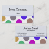 Blauer und brauner Farbton Visitenkarte (Vorne/Hinten)