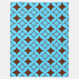 Blauer und brauner Shippo Fleecedecke